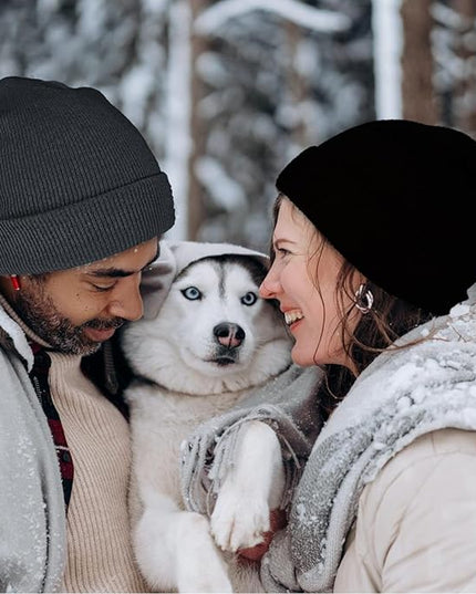 ZOORON 1&2 Pack Beanie for Men Women Slouchy Beanie Hats Winter Knit Caps Soft Ski Hat Unisex
