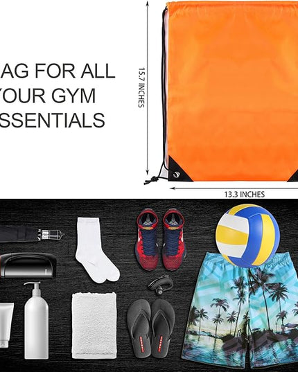 GoodtoU Drawstring Bags Bulk, 40 Pcs Draw String Bags Nylon Cinch Bag Gym Backpack String Bag Backpack, 20 Colors