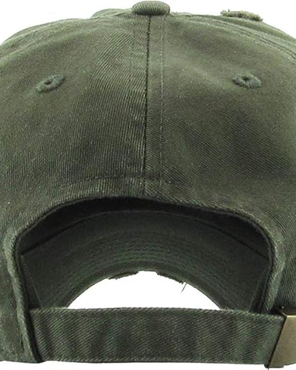 KBETHOS Vintage Washed Distressed Cotton Dad Hat Baseball Cap Adjustable Polo Trucker Unisex Style Headwear