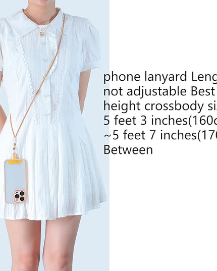 cell phone lanyard Detachable Phone Chain Strap Leather 2-in-1 phone wrist strap