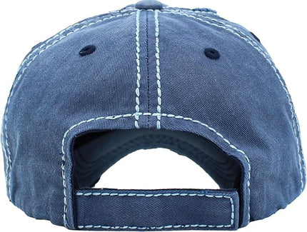 KBETHOS Vintage Washed Distressed Cotton Dad Hat Baseball Cap Adjustable Polo Trucker Unisex Style Headwear