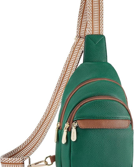 BOSTANTEN Small Sling Bag for Women Leather Crossbody Bags Fanny Pack Chest Bag for Travel