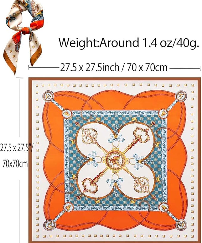 Dailyacc Hair Bandanas Scarf For Women Lightweight Fashion Neck Silk Satin Head Scarves For Sleeping Handbags Scarf