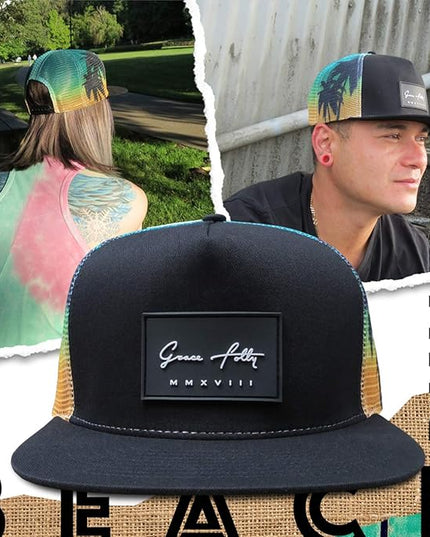 Grace Folly Trucker Hat for Men & Women. Snapback Mesh Caps