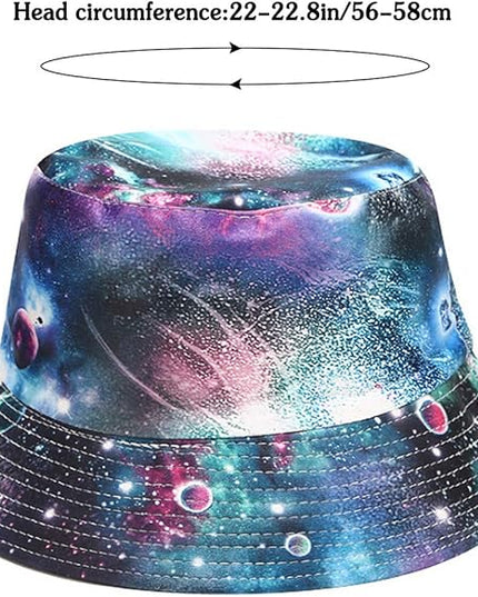 Malaxlx Unisex Bucket Hat Beach Sun Hat Aesthetic Fishing Hat for Men Women Teens, Reversible Double-Side-Wear