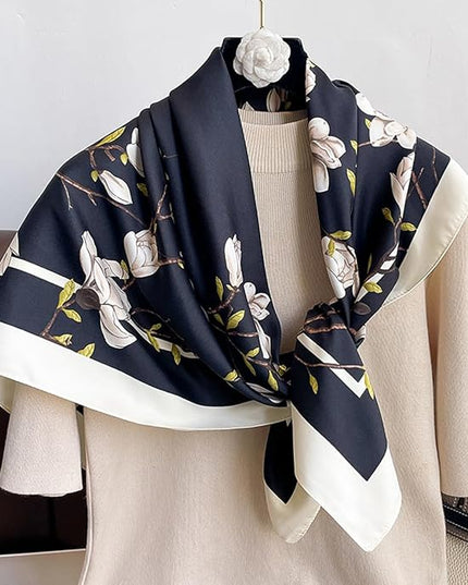 Headscarf Large Square Scarf 35" Fashion Scarves Silk Feeling Hair Wrapping Scarfs Hairscarf BA16