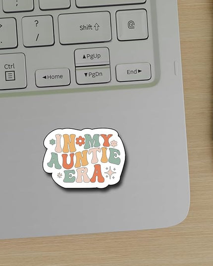 (3Pcs) in My Auntie Era Sticker, Decal Gifts Decorate Books Laptop Phone Water Bottles Kindles Stickers Tumbler Sticker Waterproof Vinyl Decorate Sticker 3" Inch