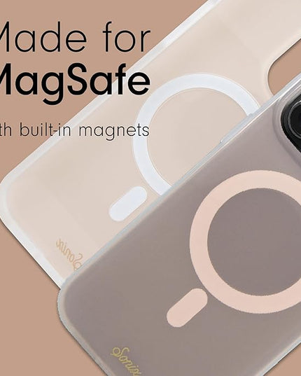 Sonix Protective Phone Case for iPhone 15 Pro | Compatible with Magsafe | 10ft Drop Tested | Jelly Apricot