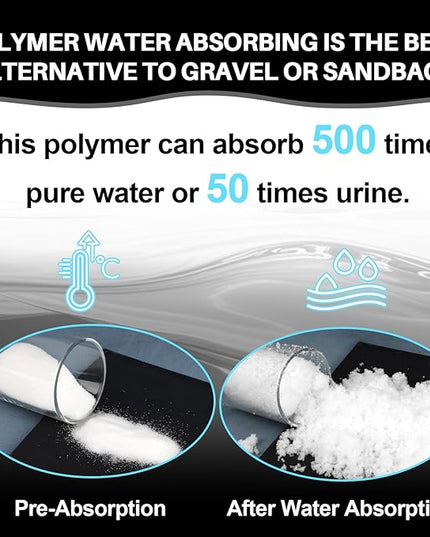 15OZ Water Absorbing Polymer - Sodium Polyacrylate Alternative to Sand for Basketball Hoop Bases,Sign,Soil Moist Water Crystals,Sand Bags for Umbrella Base Eco Gel for Camping Toilet