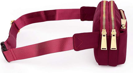 UTO Fanny Pack for Women Crossbody Trendy Fashion Belt Purse Chest Waist Hip Bumbag for Outdoor Shopping Travel Hiking
