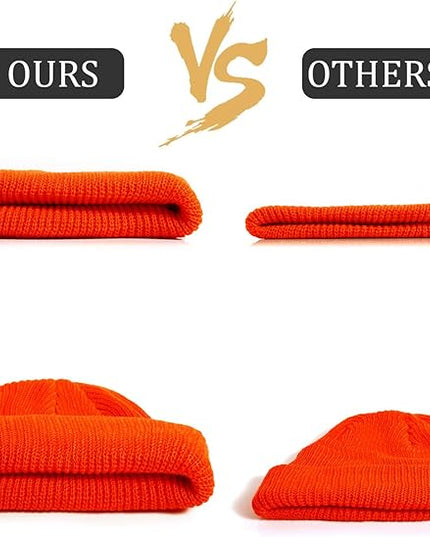 SATINIOR Trawler Beanie Watch Hat Roll-up Edge Skullcap Fisherman Beanie for Women Men