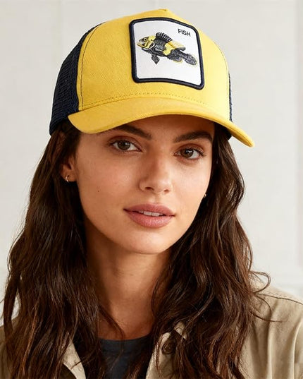Classic Unisex Various Animal Series Embroidery Farm Adjustable Mesh Snapback Trucker Hat