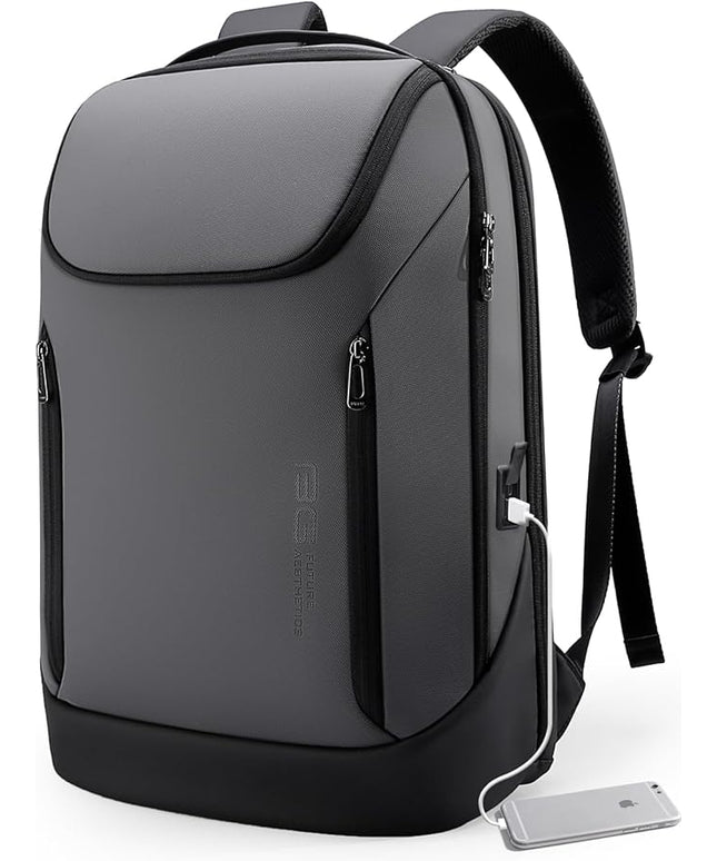 BANGE Business Smart Backpack Waterproof fit 15.6 Inch Laptop Backpack with USB Charging Port,Travel Durable Backpack