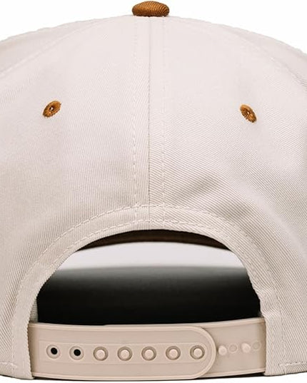 Nuthin Fancy Comus Snapback Hat, Everyday 5-Panel High Crown Canvas Trucker Hat for Men & Women