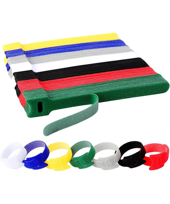 140 PCS 6 inch Cable Ties Reusable Cable Management Adjustable Cable Organizer, Cable Straps, Cord Wraps and Hook Loop Straps for Computer,Gaming, Wire, Desk- Home Office Essentials