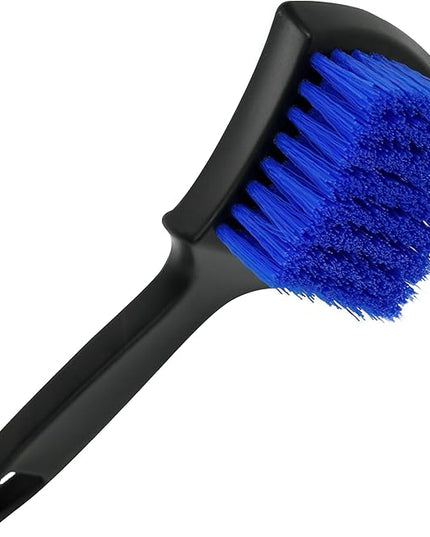 Viking Carpet Cleaning and Scrub Brush for Floor Mats, Cleaning Brush for Car Interior and Home, Black and Blue, 8.3 inch x 2.5 Inch