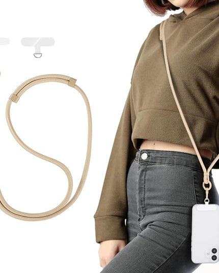 Moyad Crossbody Phone Lanyard, Anti-Theft Cell Phone Strap with 2 Tether Tab for iPhone, Universal Adjustable Neck Holder