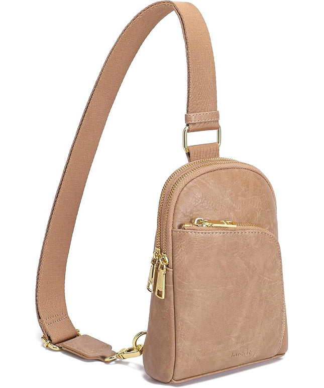 INICAT RFID Blocking Sling Bag Anti Theft Crossbody Bags Women Valentine's Day Gifts Travel Purses Vegan Leather