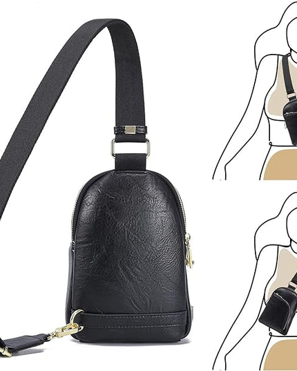 INICAT RFID Blocking Sling Bag Anti Theft Crossbody Bags Women Valentine's Day Gifts Travel Purses Vegan Leather