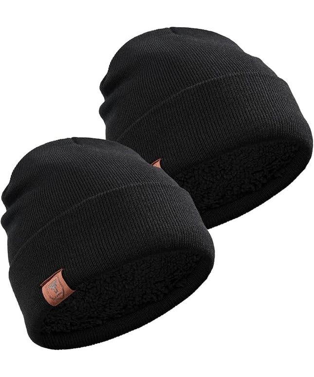 OZERO Winter Beanie Daily Hat - Thermal Polar Fleece Ski Stocking Skull Cap for Men and Women