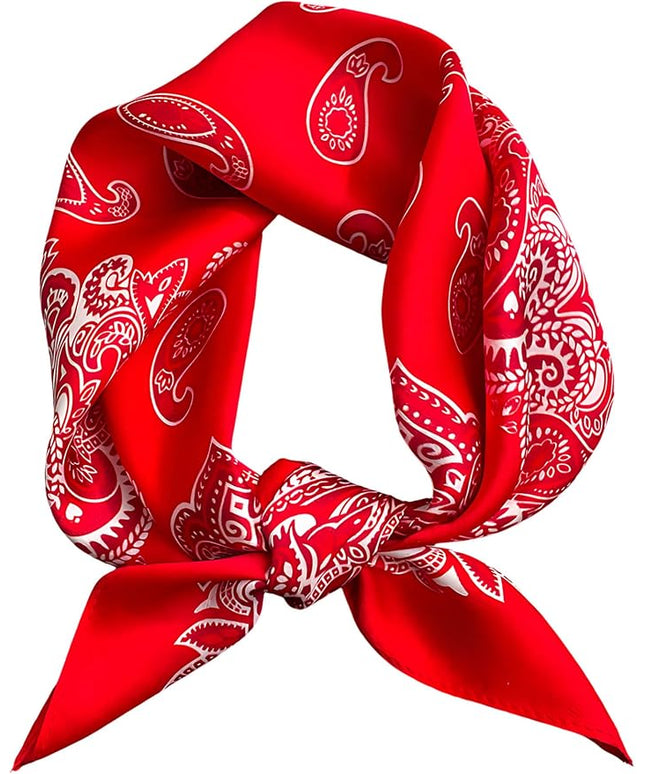 100% Mulberry Silk Scarf for Women Hair Lightweight Square Neckerchief Wrap For Head Scarves 21"