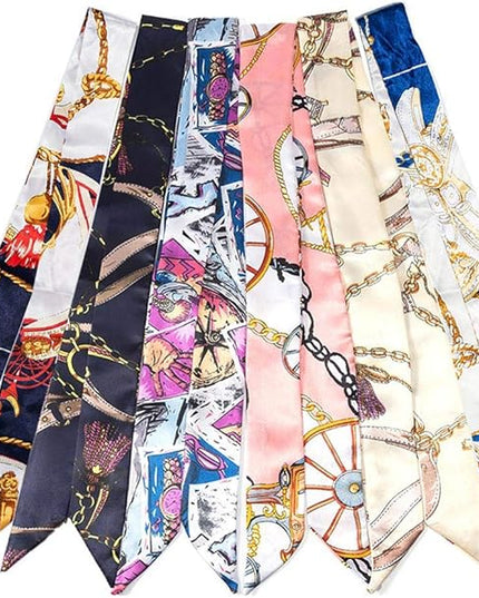 kcctoo 2/6/10Pack Scarf Bags for Women Handbag Scarfs Band Hair Neck Scarves Fashion Gifts