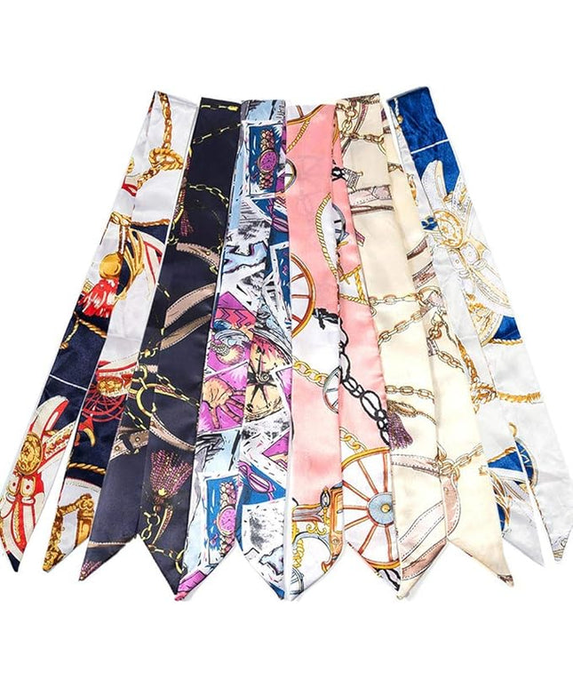 kcctoo 2/6/10Pack Scarf Bags for Women Handbag Scarfs Band Hair Neck Scarves Fashion Gifts