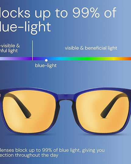 livho Gaming Blue Light Blocking Glasses for Better Sleep, Premium Night Driving, Computer Blockers for Man & Woman