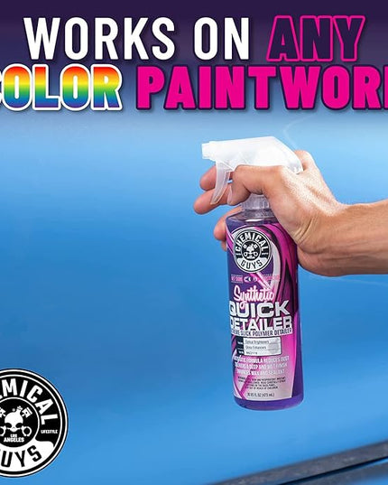 Chemical Guys WAC2111602 Synthetic Quick Detailer, Extreme Slick Polymer Detailer, Great for Cars, Trucks, SUVs, Motorcycles, RVs & More, 16 fl oz (2 Pack)