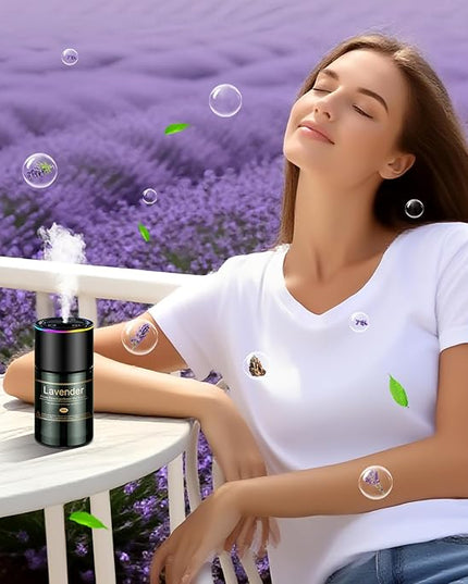 Car Air Freshener Refill for Men & Women 6.09 FL OZ /180ML-9 Month Lavender Scent Essential Oil Perfume, Essential Oil Made of Natural Plant Extracts, Compatible with Car Diffusers for Home/Office