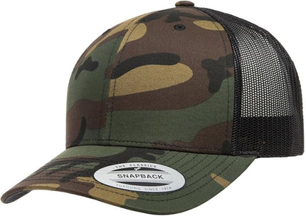 Yupoong Classic Premium Mesh 6 Panel Retro Trucker Cap | Mid Profile Snapback | OSFA | Bulk Pack Available