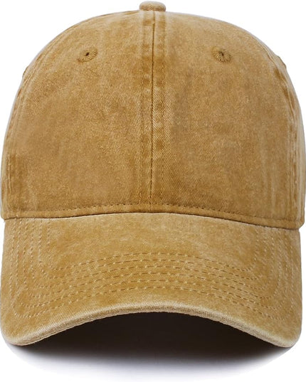 HH HOFNEN Men Women Washed Distressed Twill Cotton Baseball Cap Vintage Adjustable Dad Hat