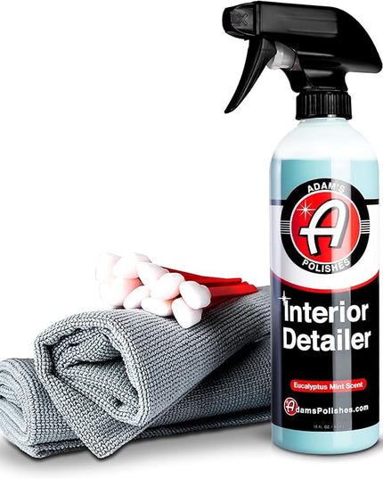Adam's Polishes Interior Detailer 16 fl. oz (Combo) - Total Car Interior Cleaner, Protectant & Dressing | All Purpose Cleaner & Leather Conditioner | Vinyl, Dashboard, Screen, Seat Cleaner & More