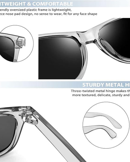 Joopin Square Sunglasses Polarized UV Protection Trendy Designer Sun Glasses Men Women