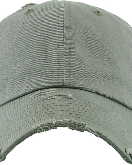 KBETHOS Vintage Washed Distressed Cotton Dad Hat Baseball Cap Adjustable Polo Trucker Unisex Style Headwear