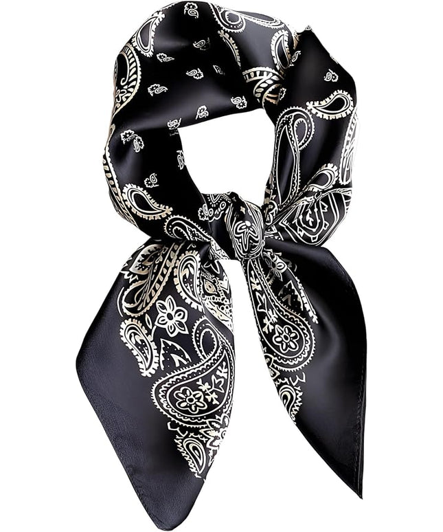Dailyacc Hair Bandanas Scarf For Women Lightweight Fashion Neck Silk Satin Head Scarves For Sleeping Handbags Scarf