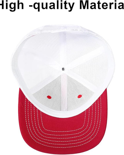 kozinu Unisex Trucker Hats Blank Mesh Snapback Hats Sport Plain Baseball Caps Adjustable Fitted Hat