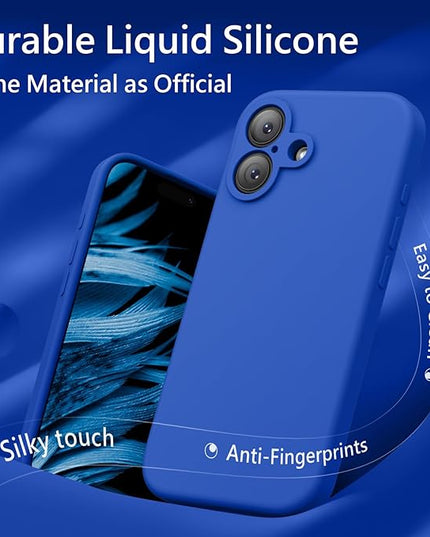 FireNova Magnetic for iPhone 17 Case, Compatible with MagSafe, [Integrated Silicone Camera Control Button] [Camera Protection] Anti-Scratch Microfiber Lining Phone Case, 6.3", Klein Blue
