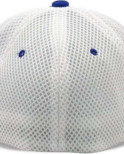 [2 Pack] Hybrid Stretch-Fitted Trucker Cap, Baseball Cap with Air Mesh