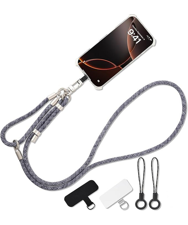 3-in-1 Adjustable Phone Lanyard Crossbody Cell Phone Neck Strap Universal Mobile Wrist Lanyard