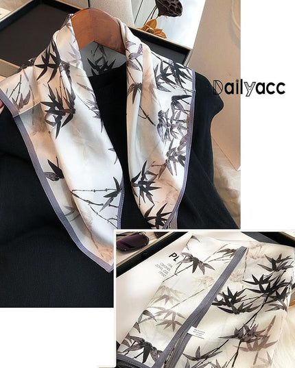 Dailyacc Hair Bandanas Scarf For Women Lightweight Fashion Neck Silk Satin Head Scarves For Sleeping Handbags Scarf
