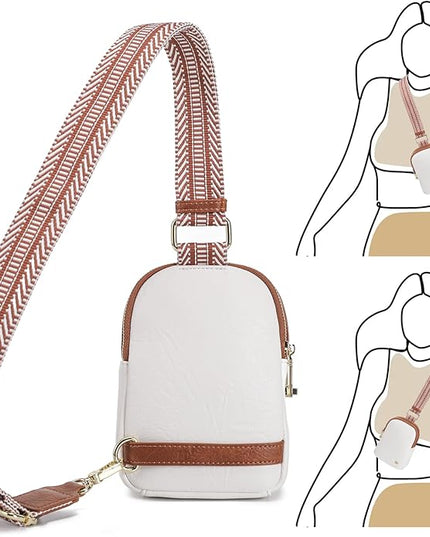 INICAT Small Anti Theft Crossbody Bags Women Valentine's Day Gifts, Vegan Leather Sling Cross Body Purse Travel Essentials