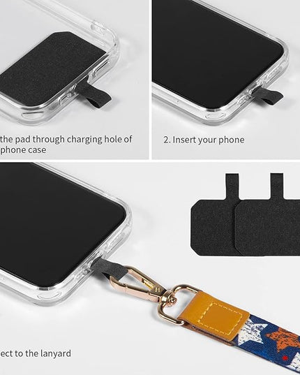 Phone Lanyards, Wrist Lanyards for Keys, Adjustable Shoulder Neck Strap,Universal Crossbody Cell Phone Lanyard for iPhone Case ID Badges,Card Holder, Car Key, and Most Smartphones (Stars)