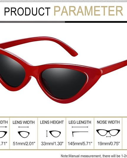 Joopin Polarized Cat Eye Sunglasses for Women Vintage Cateye Sun Glasses UV400 Protection
