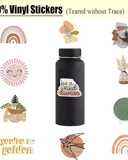 Vintage Aesthetic Stickers 50 Pcs, Vinyl Waterproof Stickers for Water Bottles Laptop Phone Computer Guitar (1)