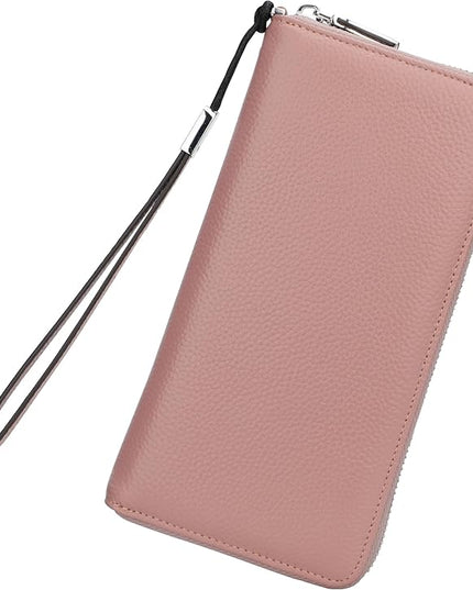 Lavemi Small Compact Women Wallet RFID Blocking Genuine Leather Bifold Purse with ID Windows