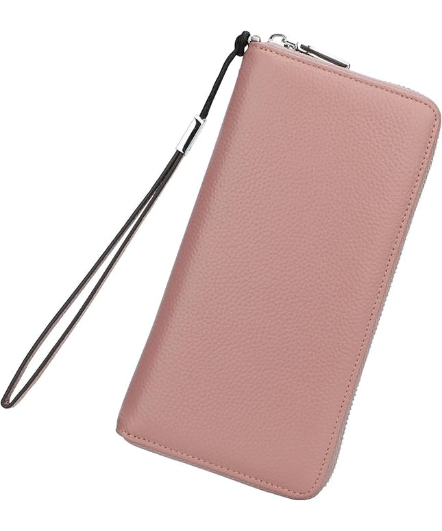 Lavemi Small Compact Women Wallet RFID Blocking Genuine Leather Bifold Purse with ID Windows