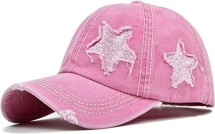 YeeHeen Ponytail Baseball Cap for Women High Messy Bun Caps Washed Cotton Hats