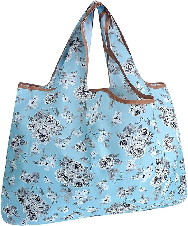 allydrew Large Foldable Tote Nylon Reusable Grocery Bags
