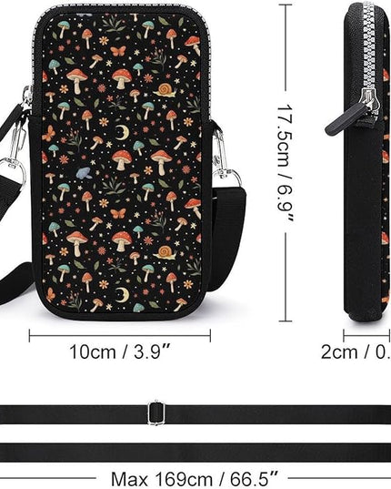 Small Crossbody Bags for Men, Cool Lightweight Sling Phone Pouch, Slim Cell Phone Purses
